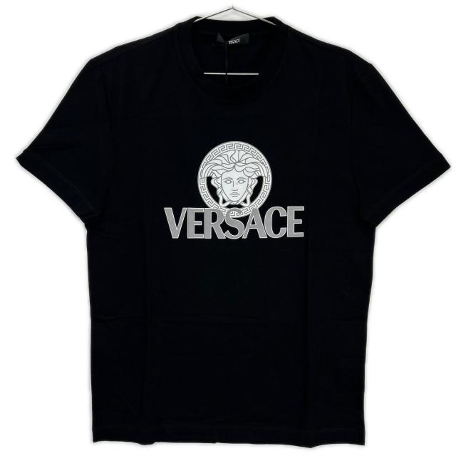 Versace ヴェルサーチ トップス M ブラック メンズ_1