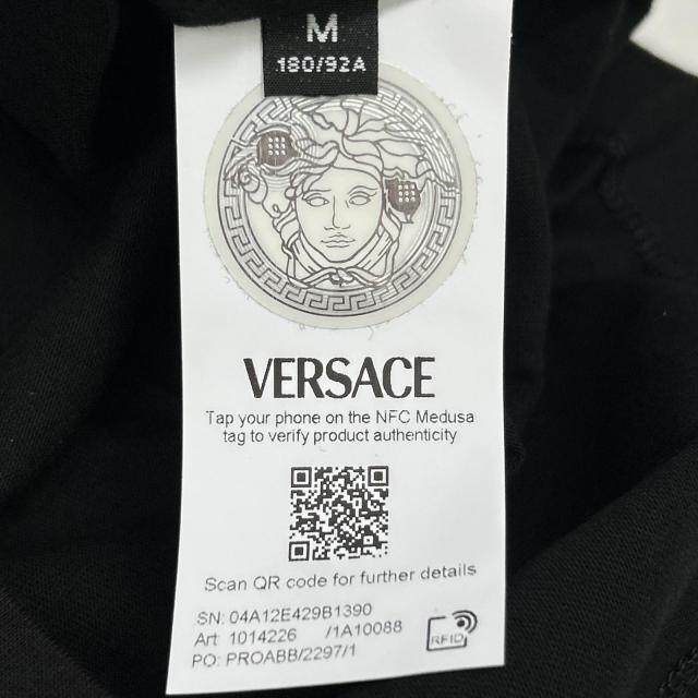 Versace ヴェルサーチ トップス M ブラック メンズ_4