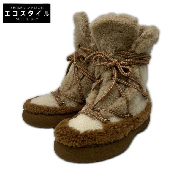 TODS トッズ シューズ 36 ブラウンｘベージュ レディース