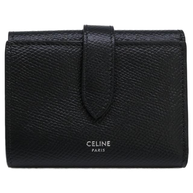 CELINE セリーヌ 三つ折り財布（小銭入れあり） ブラック レディース_1