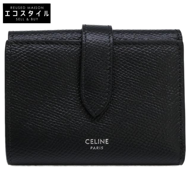 CELINE セリーヌ 三つ折り財布（小銭入れあり） ブラック レディース