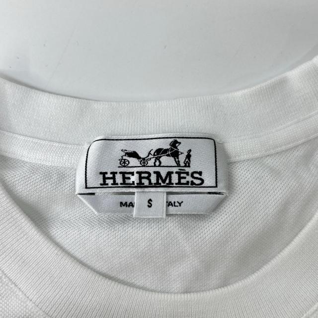 HERMES エルメス トップス S ホワイト メンズ_3