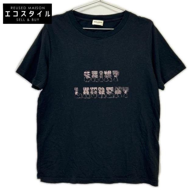 SAINT LAURENT PARIS サンローランパリ トップス S ブラック メンズ