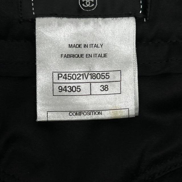 CHANEL シャネル ボトムス 38 ブラック レディース_4