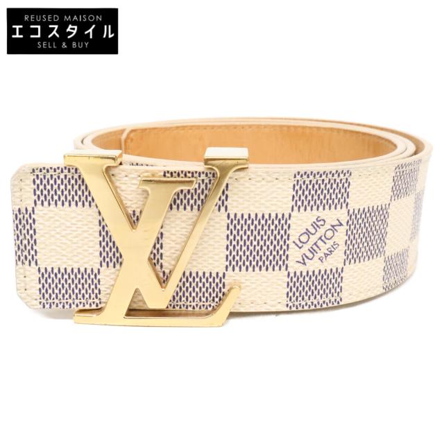 LOUIS VUITTON ルイヴィトン ベルト 85/34 ダミエアズール メンズ