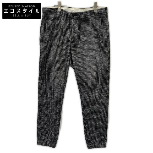 Z Zegna ジーゼニア ボトムス 48 ブラック×グレー メンズ