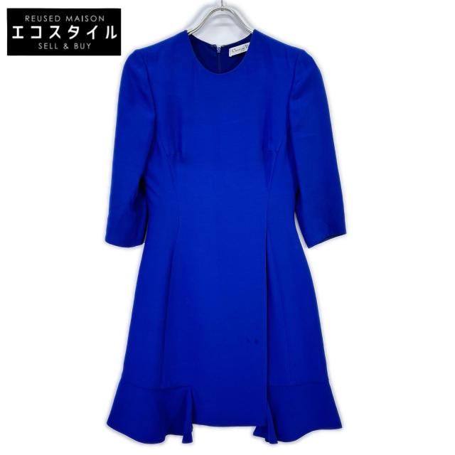 Christian Dior クリスチャンディオール ワンピース 36 ブルー レディース