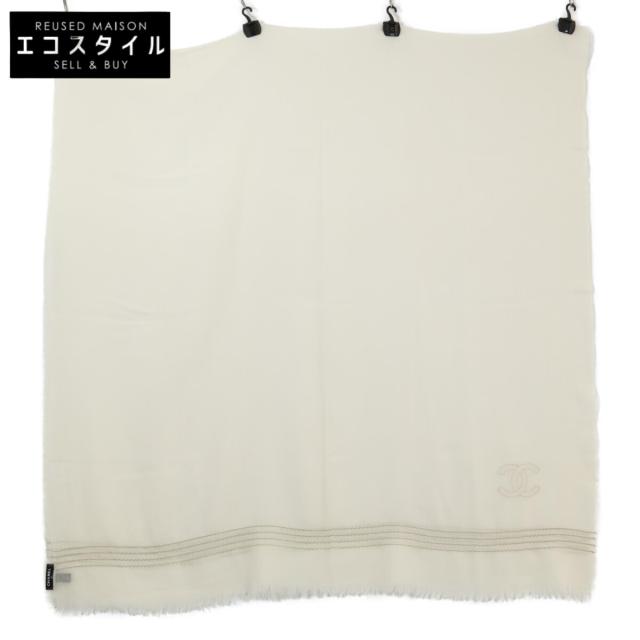 CHANEL シャネル ストール アイボリー/シルバー レディース