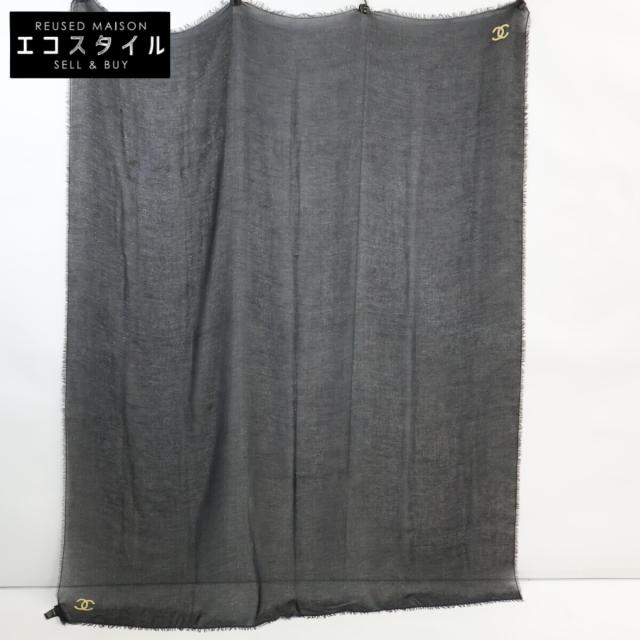 CHANEL シャネル ストール ブラック/ゴールド レディース