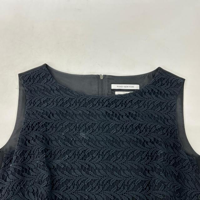 FOXEY NEW YORK フォクシーニューヨーク ワンピース 38 ブラック レディース_6