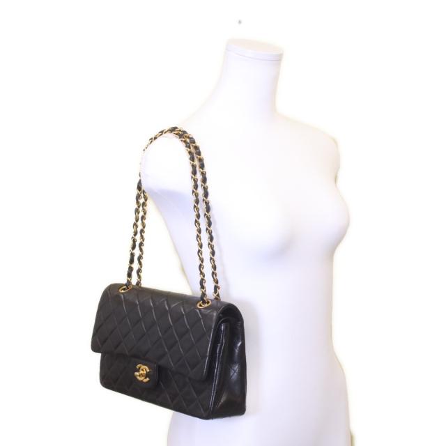 CHANEL シャネル ショルダーバッグ ブラック/ゴールド金具 レディース_12