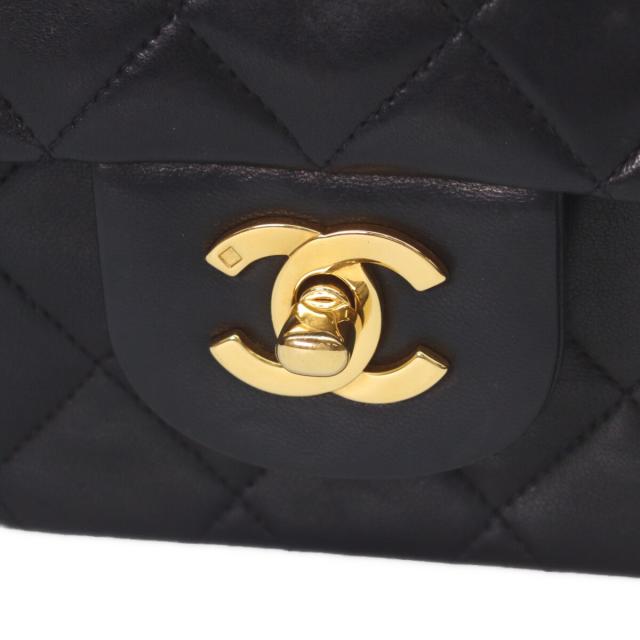CHANEL シャネル ショルダーバッグ ブラック/ゴールド金具 レディース_6
