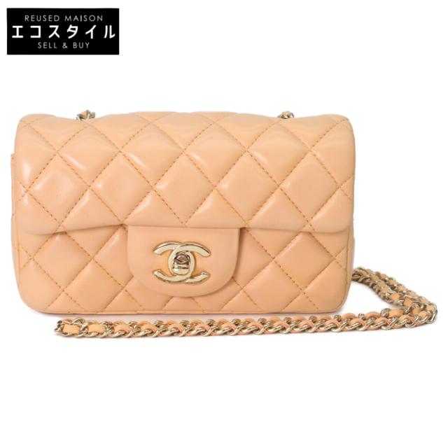 CHANEL シャネル ショルダーバッグ ベージュ/ゴールド金具 レディース