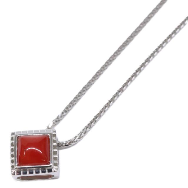 QVC QVC ネックレス シルバー×レッド レディース_1