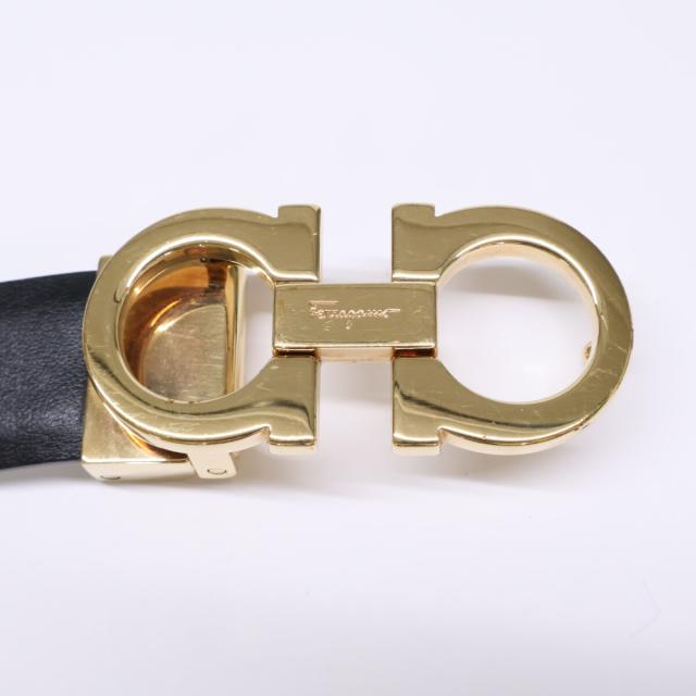Salvatore Ferragamo サルヴァトーレフェラガモ ベルト ブラック/メタリックシルバー/ゴールドカラー レディース_4