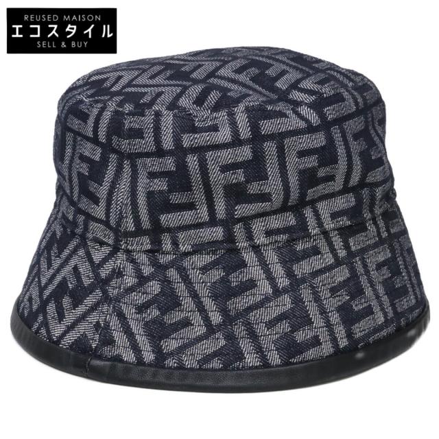 FENDI フェンディ 帽子 M インディゴ メンズ