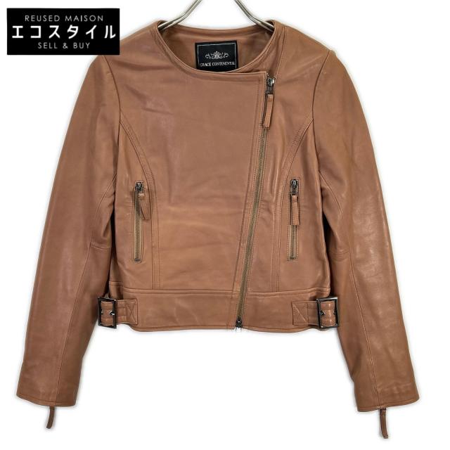 GRACE CONTINENTAL グレースコンチネンタル ジャケット 36 ピンクベージュ レディース