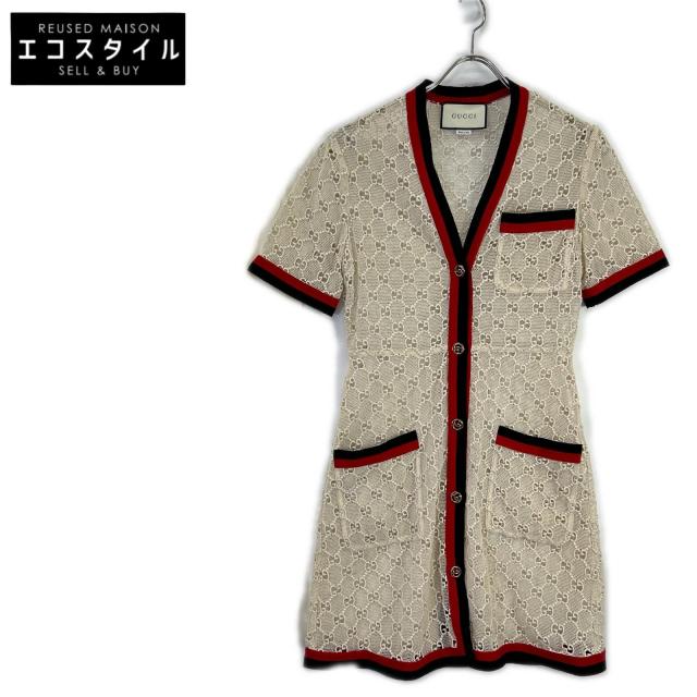 GUCCI グッチ ワンピース 38 アイボリー レディース