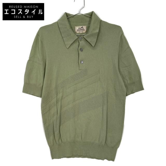 HERMES エルメス トップス S グリーン メンズ