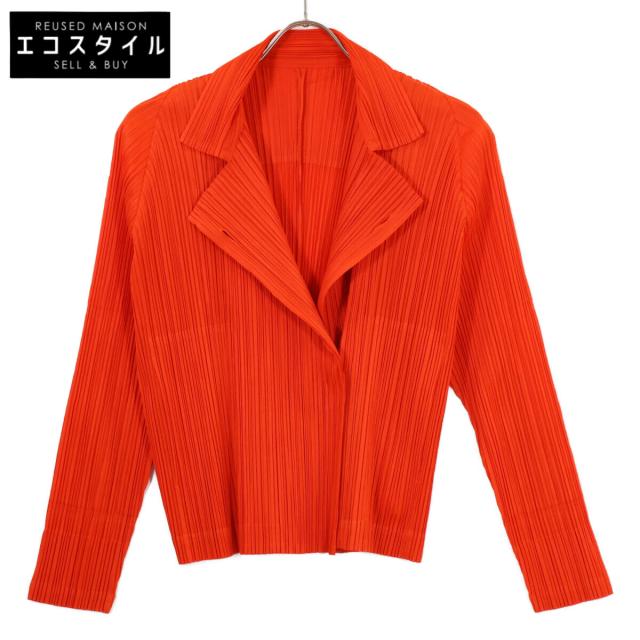 PLEATS PLEASE プリーツプリーズ ジャケット 3 オレンジ レディース
