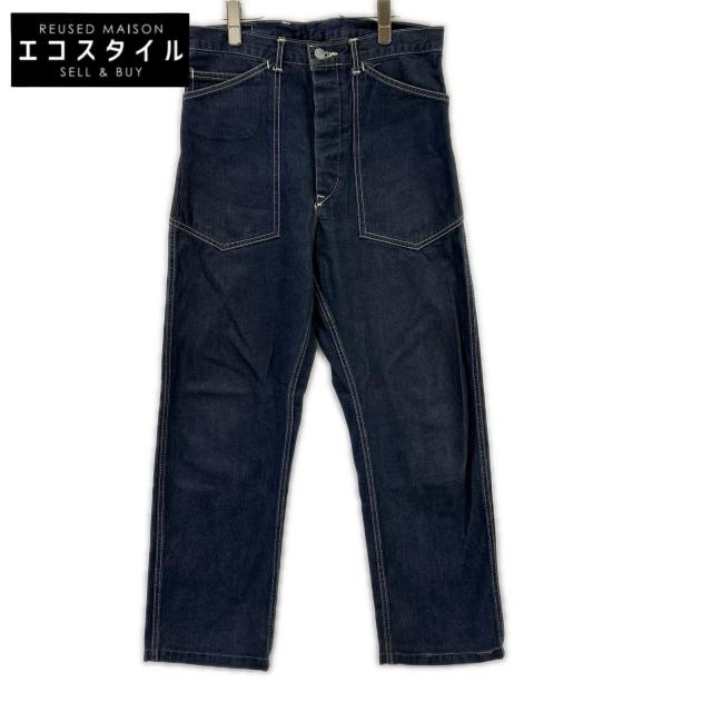 EVISU エヴィス ボトムス 32×35 ネイビー メンズ