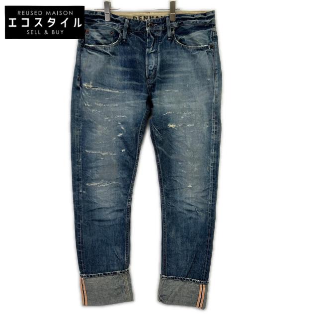 DENHAM デンハム ボトムス 34・34 ブルー メンズ