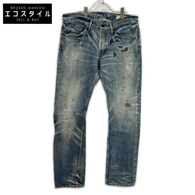 DENHAM デンハム ボトムス W34 L32 ブルー メンズ