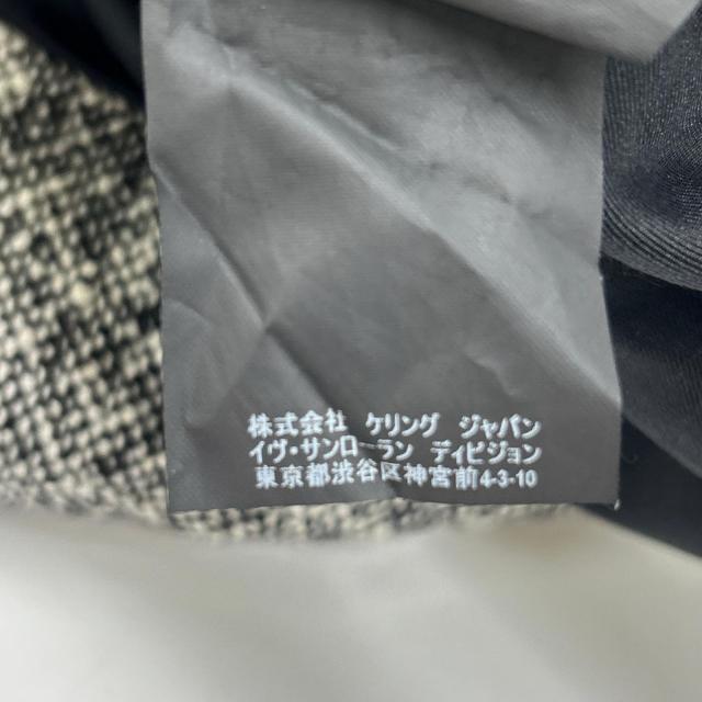 SAINT LAURENT PARIS サンローランパリ スカート 38 ホワイト ブラック レディース_4