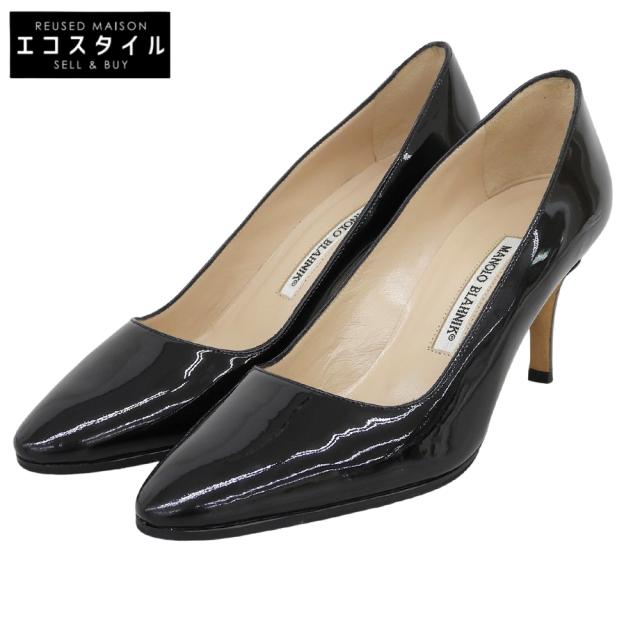 MANOLO BLAHNIK マノロブラニク シューズ 37 ブラック レディース