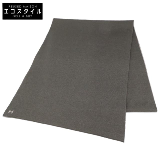 HERMES エルメス マフラー カーキ/ベージュ レディース