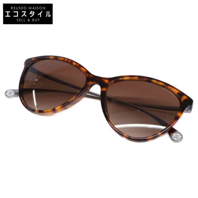 CHANEL シャネル サングラス 54□16 140 ブラウン系 レディース