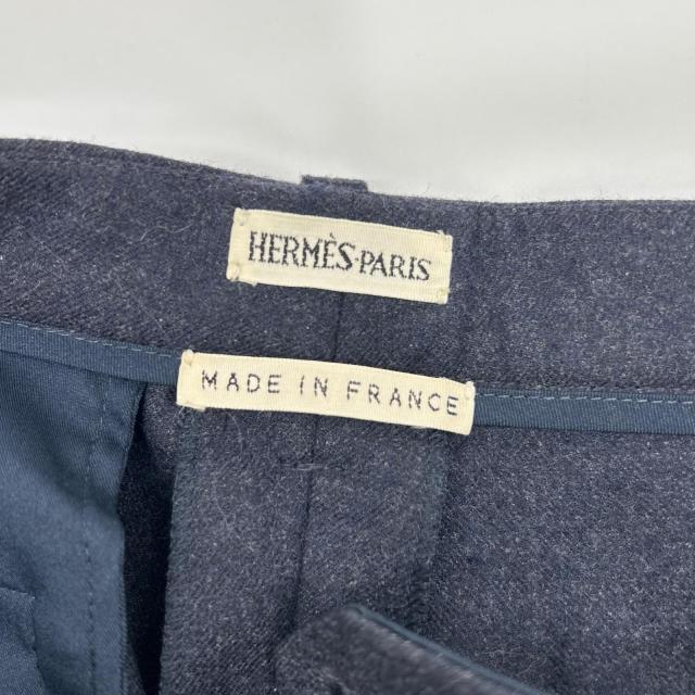 HERMES エルメス ボトムス 42 ネイビー メンズ_3