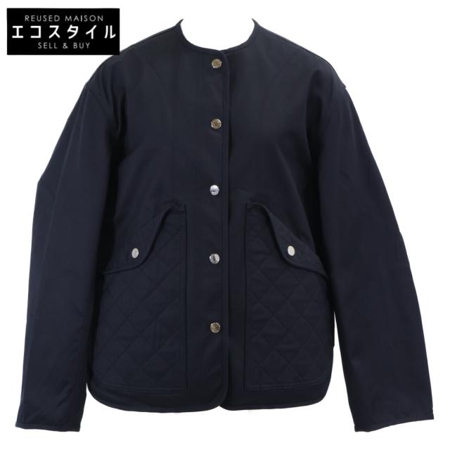 HERMES エルメス ジャケット 34 ブラック レディース