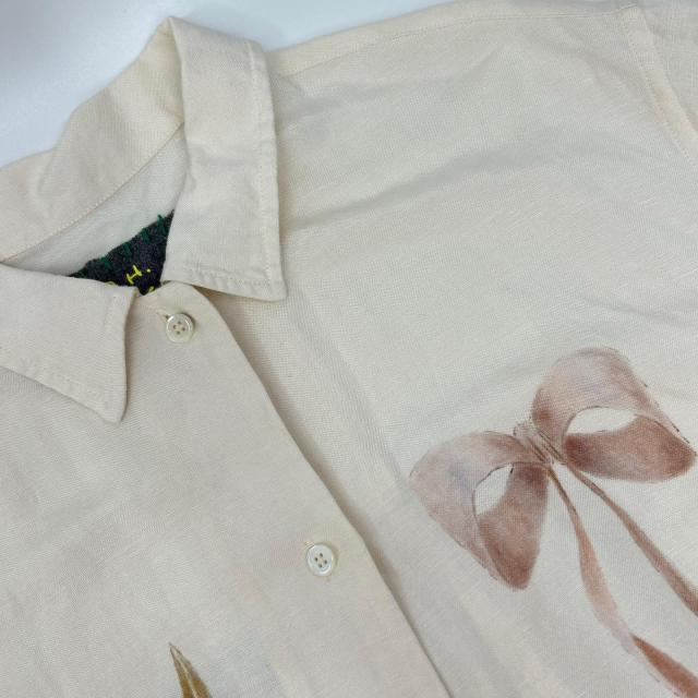 R.H VINTAGE ロンハーマンヴィンテージ トップス S アイボリー レディース_9