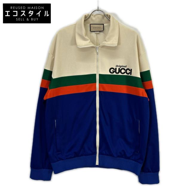 GUCCI グッチ ジャケット XL アイボリーxブルー メンズ 44,484円