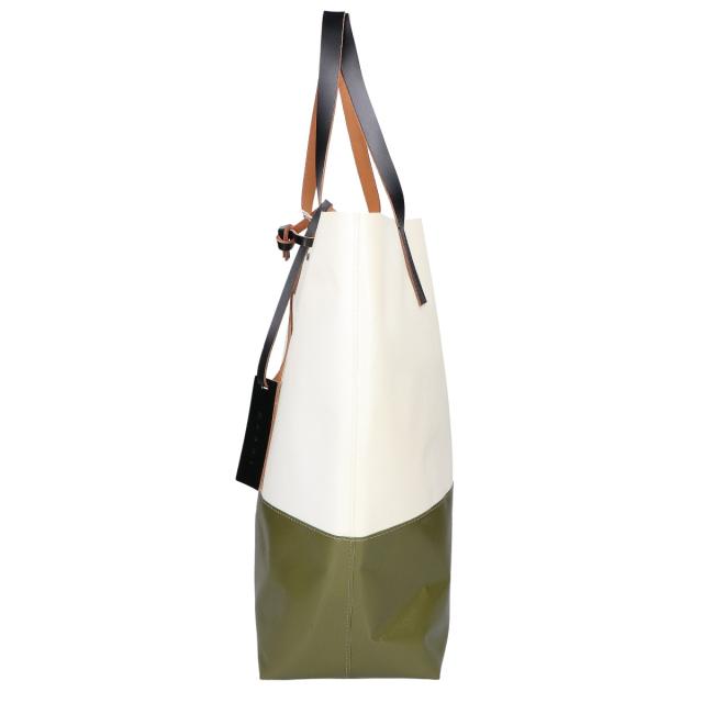MARNI マルニ トートバッグ 白いこと/カーキ レディース