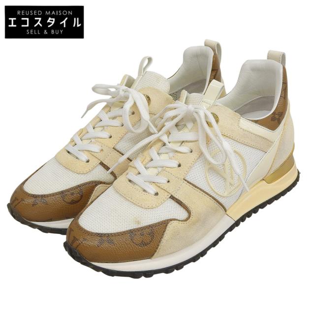 LOUIS VUITTON ルイヴィトン シューズ 37.5 ホワイト/アイボリー/ブラウン系 レディース