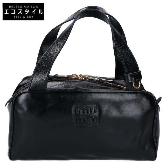 MIUMIU ミュウミュウ ハンドバッグ ブラック/GD金具 レディース