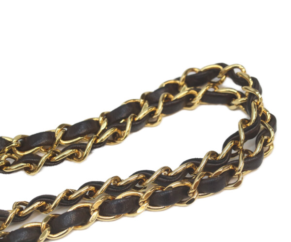 CHANEL シャネル ショルダーバッグ ブラック/ゴールド金具 レディース_12