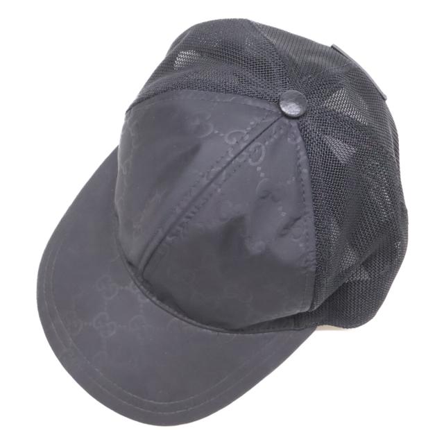 GUCCI グッチ 帽子 M 58cm ブラック メンズ_6