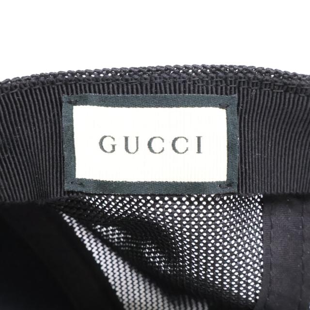 GUCCI グッチ 帽子 M 58cm ブラック メンズ_7