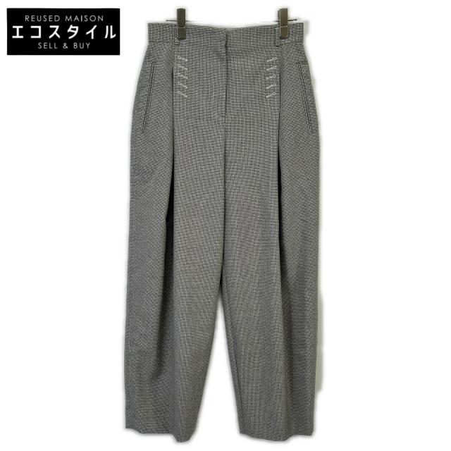 FENDI フェンディ ボトムス 40 ブラック×ホワイト レディース