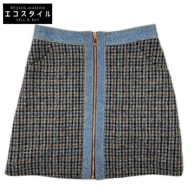 sandro サンドロ スカート 36 ブルー レディース