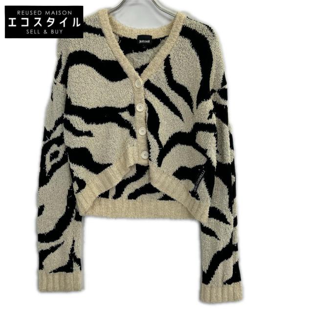 Just Cavalli ジャストカヴァリ トップス L ベージュ×ブラック レディース 7,636円
