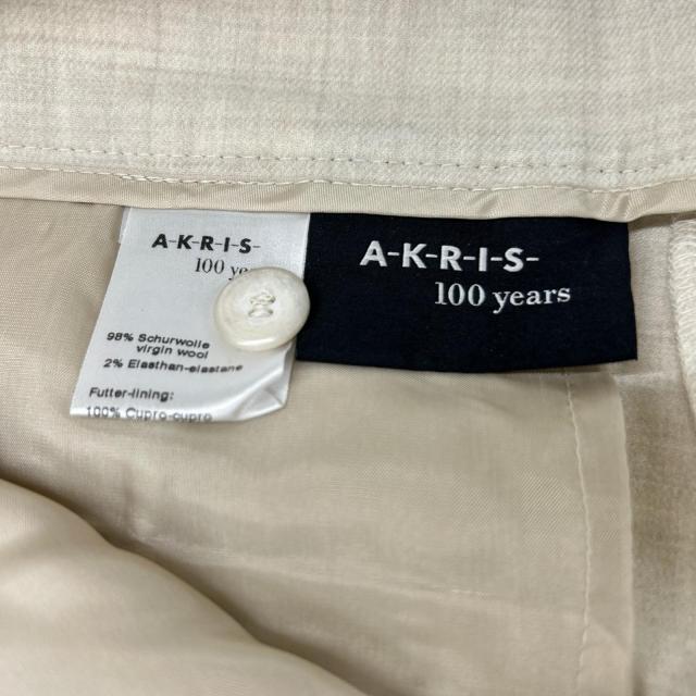AKRIS アクリス ボトムス US8 アイボリー レディース_4