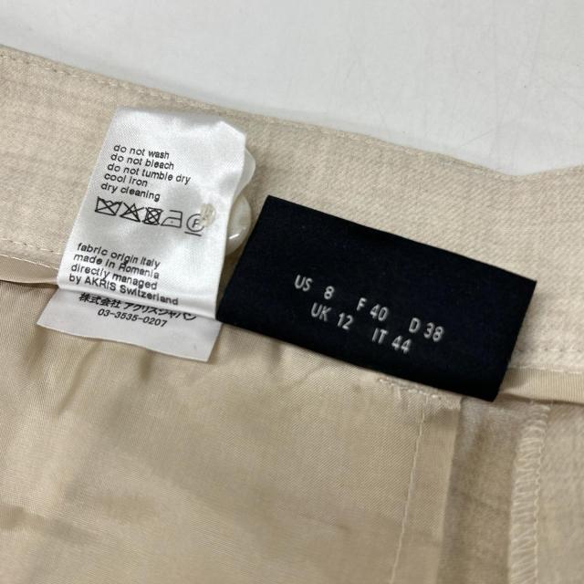 AKRIS アクリス ボトムス US8 アイボリー レディース_5