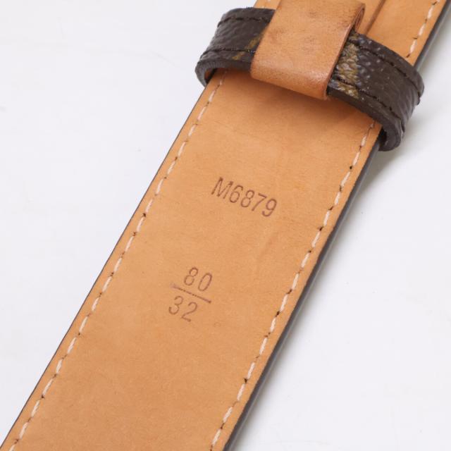 LOUIS VUITTON ルイヴィトン ベルト 80/32 モノグラムキャンバス メンズ_9