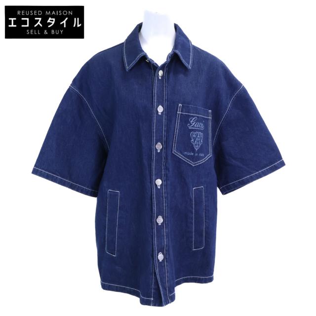 GUCCI グッチ トップス 46 インディゴ メンズ