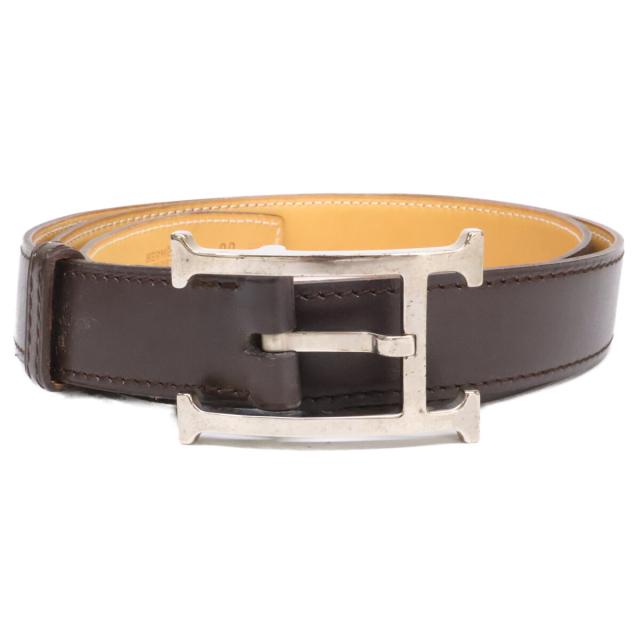 HERMES エルメス ベルト 90 ダークブラウン メンズ_1