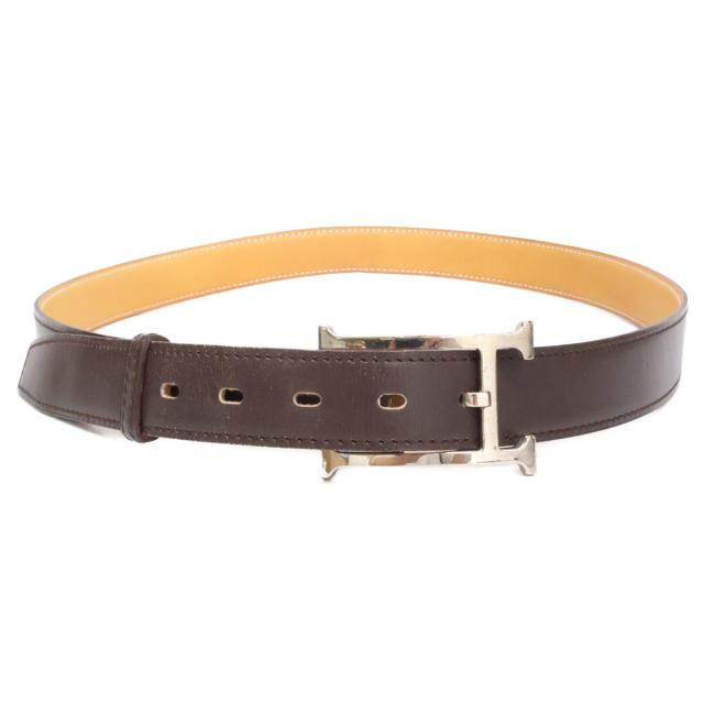 HERMES エルメス ベルト 90 ダークブラウン メンズ_2